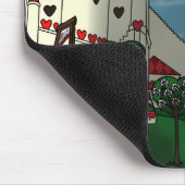 Het schilderen van de Rozen Red Mousepad Muismat (Hoek)
