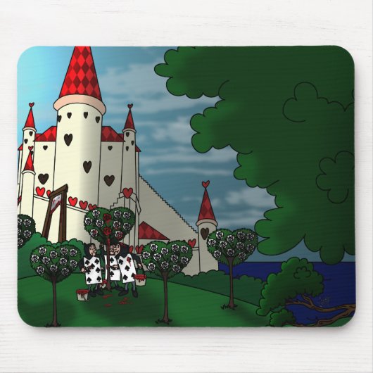 Het schilderen van de Rozen Red Mousepad Muismat (Voorkant)