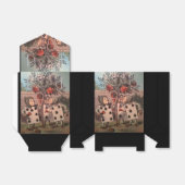 Het schilderen van de Rozen Rood 3 Bedankdoosjes (Uitgevouwen)