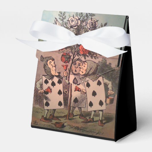 Het schilderen van de Rozen Rood 3 Bedankdoosjes (Voorkant Zijde)