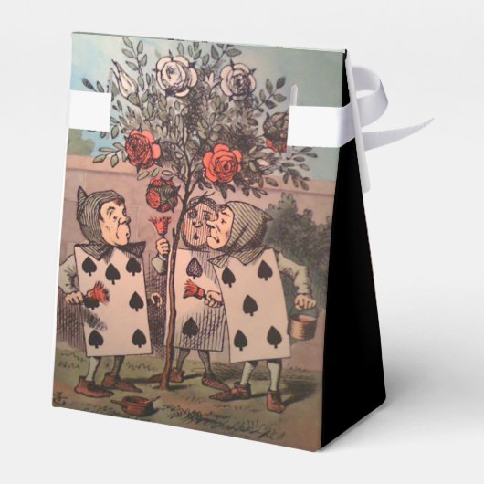 Het schilderen van de Rozen Rood 3 Bedankdoosjes (Achterkant)