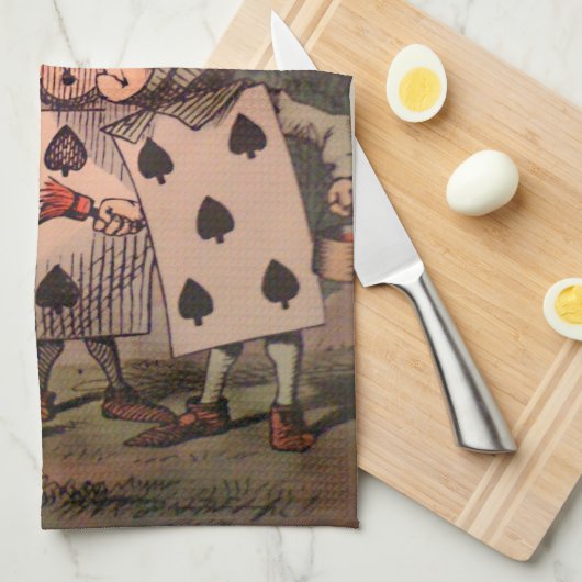 Het schilderen van de Rozen Rood 3 Theedoek (Quarter Fold)