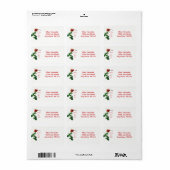 Het schilderen van de Rozen Rood 5 Etiket (Full Sheet)