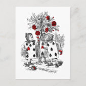 Het schilderen van de Rozen Rood Briefkaart (Voorkant)