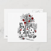 Het schilderen van de Rozen Rood Briefkaart (Voorkant / Achterkant)