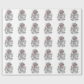 Het schilderen van de Rozen Rood Cadeaupapier (Vlak)