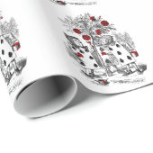 Het schilderen van de Rozen Rood Cadeaupapier (Rol Hoek)