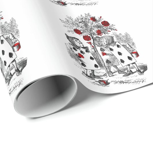 Het schilderen van de Rozen Rood Cadeaupapier (Rol Hoek)