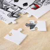 Het schilderen van de Rozen Rood Legpuzzel (Zijkant)