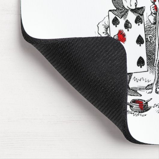 Het schilderen van de Rozen Rood Muismat (Hoek)