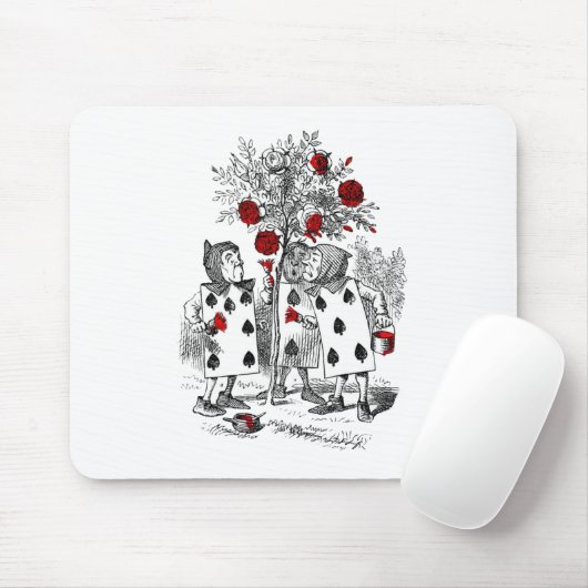 Het schilderen van de Rozen Rood Muismat (Met muis)