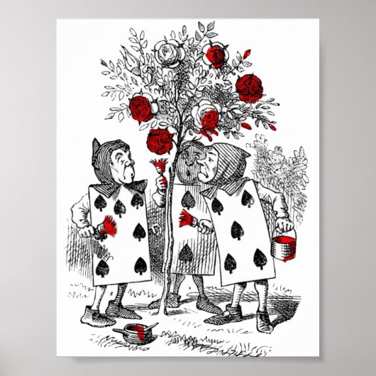 Het schilderen van de Rozen Rood Poster (Voorkant)