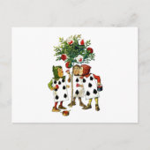 HET SCHILDEREN VAN DE ROZEN VAN DE KONINGIN BRIEFKAART (Voorkant)