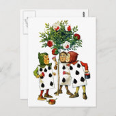 Het schilderen van de Rozen van de koningin in Ali Briefkaart (Voorkant / Achterkant)