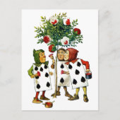 Het schilderen van de Rozen van de koningin in Ali Briefkaart (Voorkant)