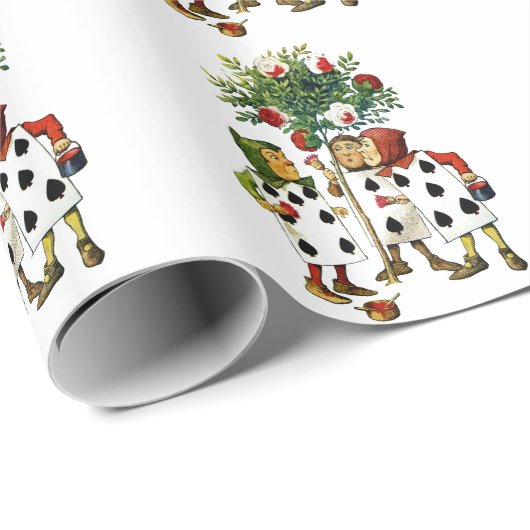 Het schilderen van de Rozen van de koningin in Ali Cadeaupapier (Rol Hoek)