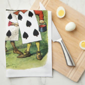 Het schilderen van de Rozen van de koningin van he Theedoek (Quarter Fold)