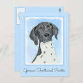 Het schilderen van de schilder van de Schilder van Briefkaart (Voorkant / Achterkant)