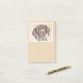 Het schilderen van de schilder van de Schilder van Post-it® Notes (Op bureau)