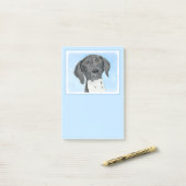 Het schilderen van de schilder van de Schilder van Post-it® Notes (Op bureau)