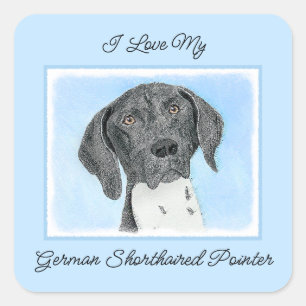Het schilderen van de schilder van de Schilder van Vierkante Sticker