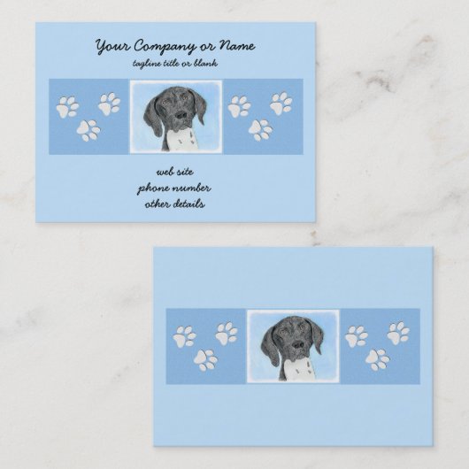 Het schilderen van de schilder van de Schilder van Visitekaartje (Voorkant / Achterkant)