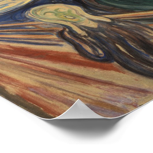 Het schilderen van de Schroef - Edvard Munch - 191 Poster (Hoek)