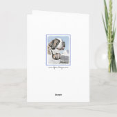 Het Schilderen van de sint-bernard - het Leuke Kaart (Achterkant)