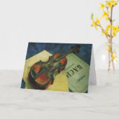 Het Schilderen van de viool - Kuzma petrov-Vodkin Kaart (Gele Bloem)