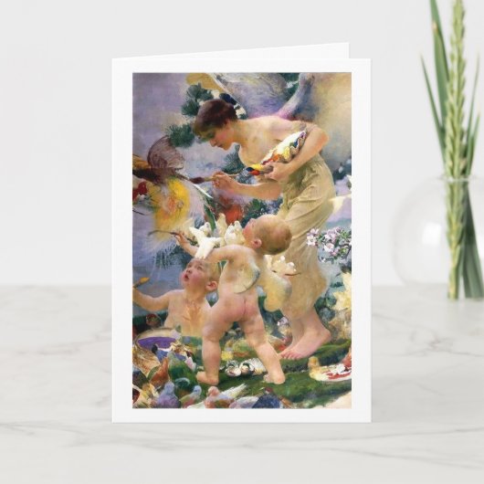 Het schilderen van de Vogels door Franz Dvorak Kaart (Voorkant)