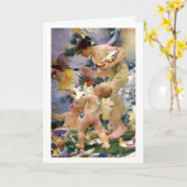 Het schilderen van de Vogels door Franz Dvorak Kaart (Gele Bloem)