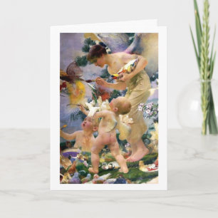 Het schilderen van de Vogels door Franz Dvorak Kaart