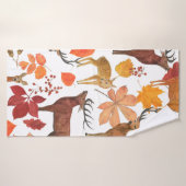 Het schilderen van de waterverf naadloos patroon m badhanddoek (Badhanddoek)