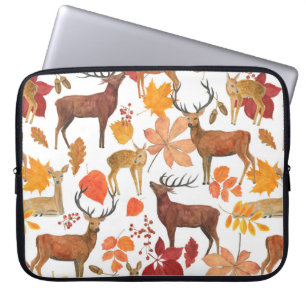Het schilderen van de waterverf naadloos patroon m laptop sleeve