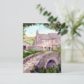 Het Schilderen van de Waterverf van de Brug van de Briefkaart (Staand voorkant)