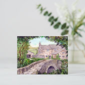 Het Schilderen van de Waterverf van de Brug van de Briefkaart (Staand voorkant)