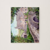 Het Schilderen van de Waterverf van de Stone Brug Legpuzzel (Verticaal)