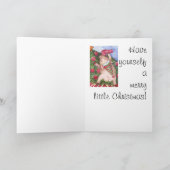 Het Schilderen van de Waterverf van Kerstmis van Feestdagen Kaart (Binnen)