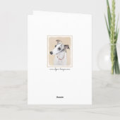 Het Schilderen van de whippet - het Leuke Kaart (Achterkant)
