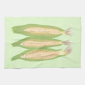 Het schilderen van drie oren maïs op de keukenhand theedoek (Horizontaal)