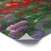 Het schilderen van een bloem in de zomer poster (Hoek)