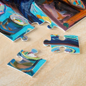 Het schilderen van een kat in het atelier van een legpuzzel (Zijkant)