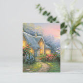 Het schilderen van een Rustiek Plattelandshuisje Briefkaart (Staand voorkant)