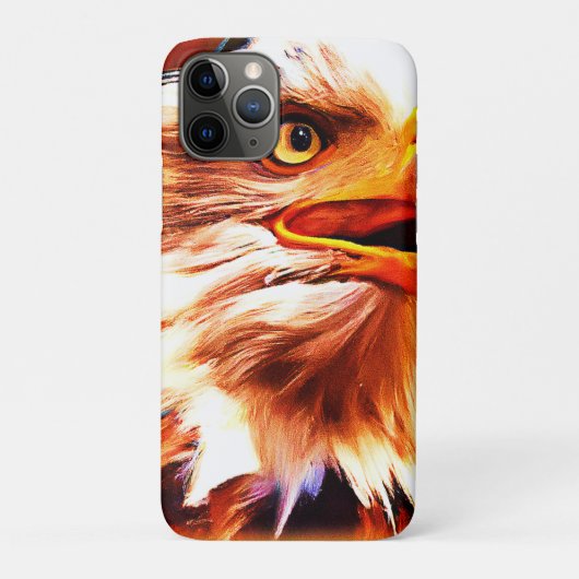 Het schilderen van een verbluffend Eagles gezicht. Case-Mate iPhone Case (Achterkant)