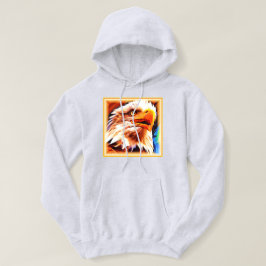 Het schilderen van een verbluffend Eagles gezicht. Hoodie