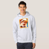 Het schilderen van een verbluffend Eagles gezicht. Hoodie (Voorkant volledig)