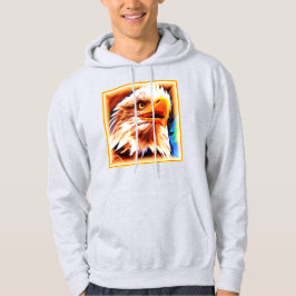 Het schilderen van een verbluffend Eagles gezicht. Hoodie