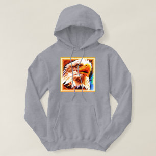 Het schilderen van een verbluffend Eagles gezicht. Hoodie