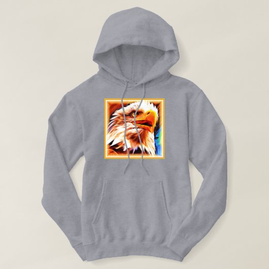 Het schilderen van een verbluffend Eagles gezicht. Hoodie (Design voorkant)