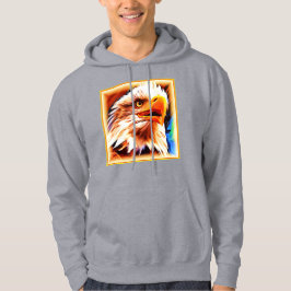 Het schilderen van een verbluffend Eagles gezicht. Hoodie